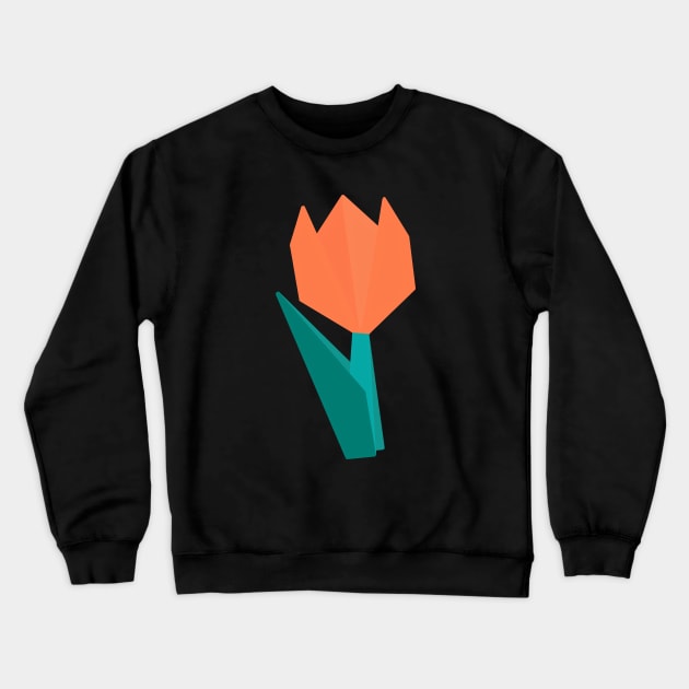 Origami Flower Crewneck Sweatshirt by DiegoCarvalho